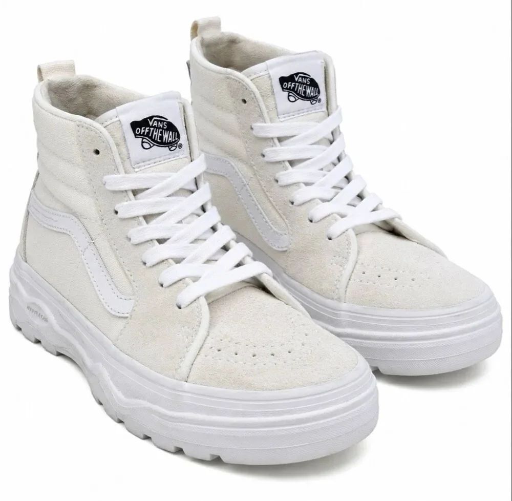 Vans Sk8-Hi MTE White WaffleCup Platform Sneakers men SZ 6 Women’s SZ 7.5
